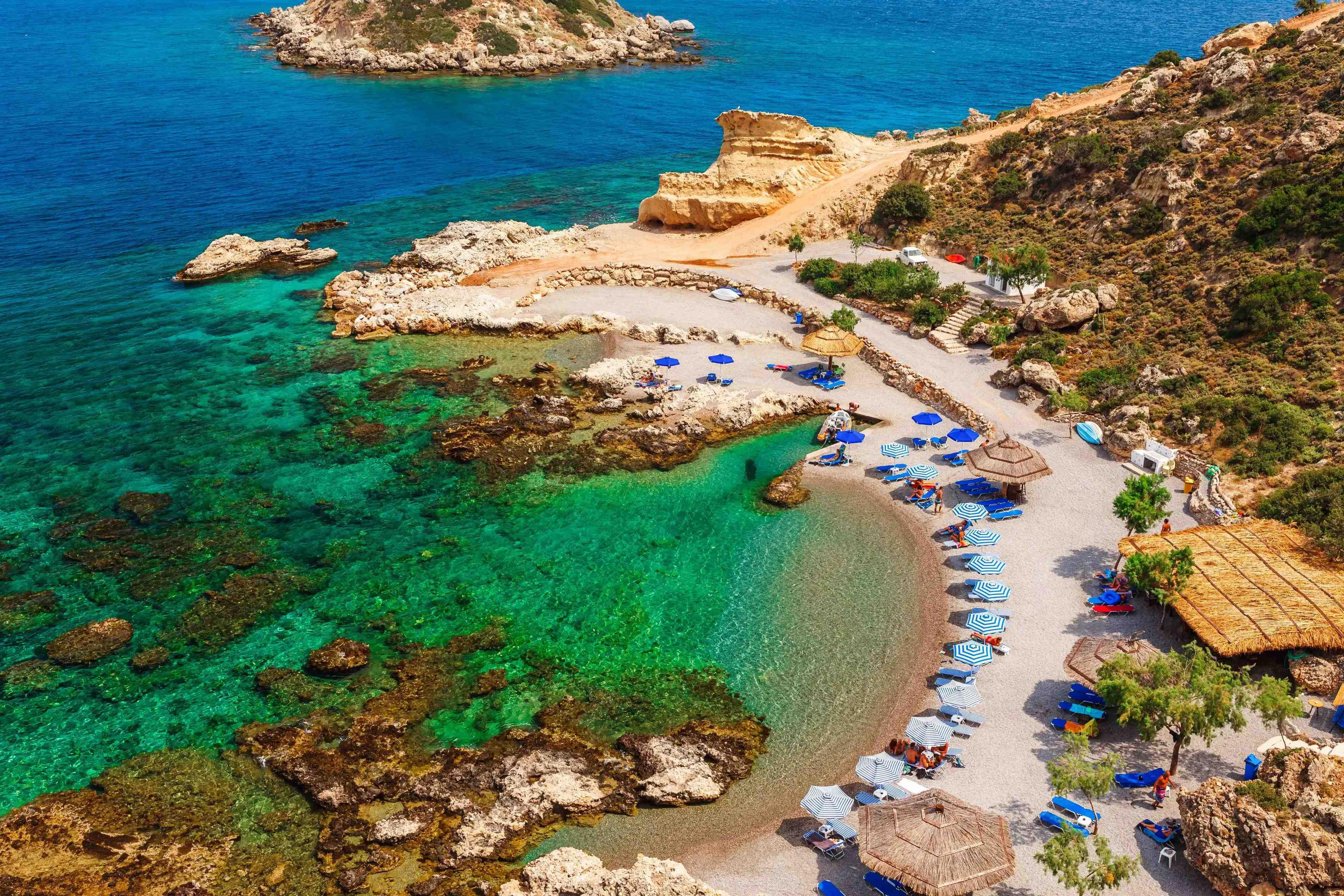 해변 진입로에서 바라보는 만(Bay) 전경