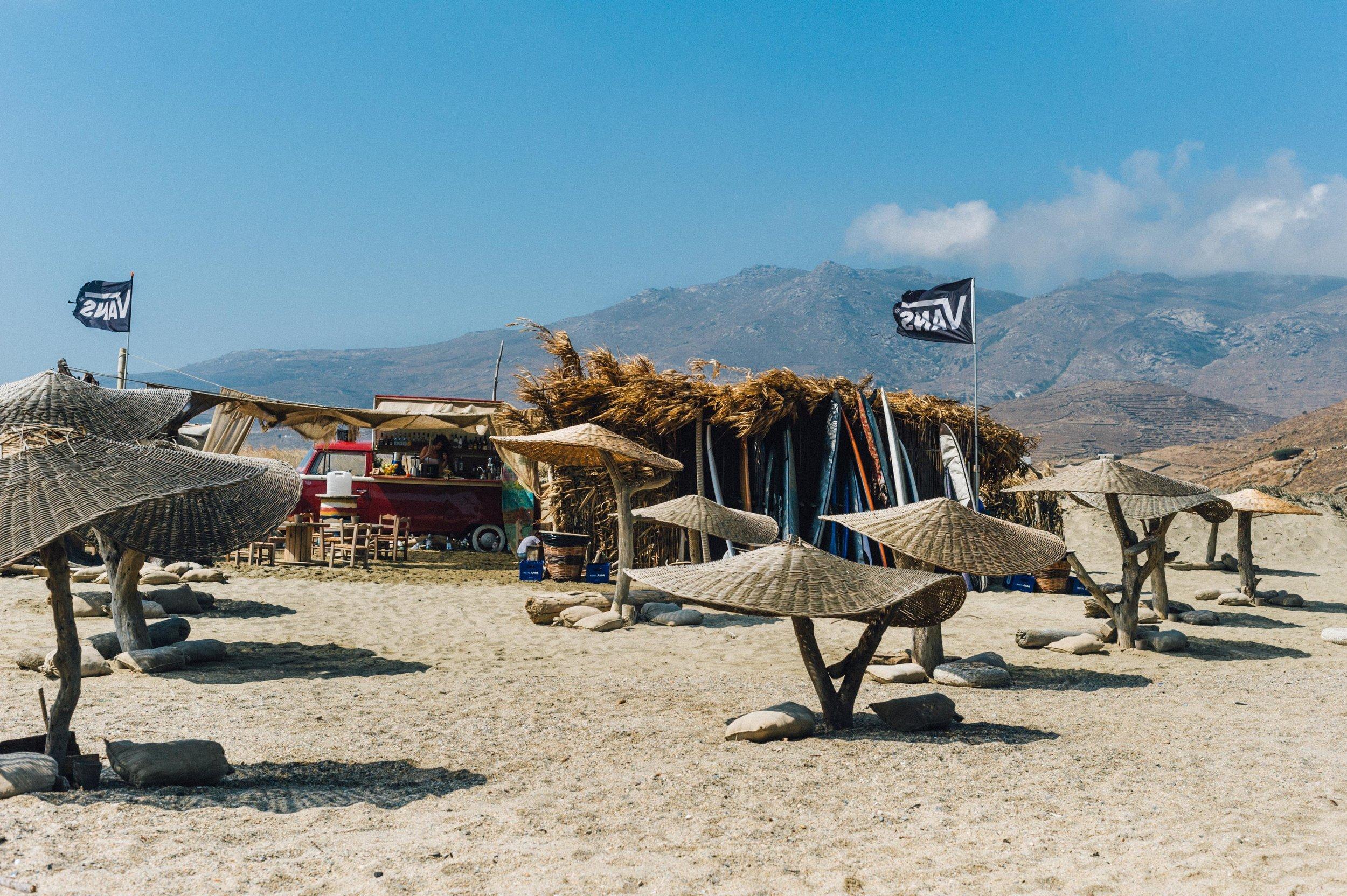 버섯 모양 파라솔 존