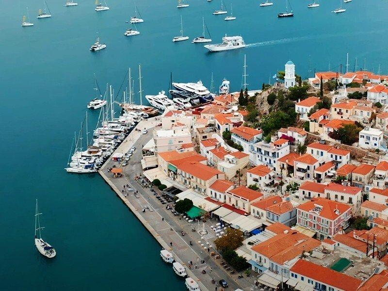 언덕 가장자리에서의 파노라마 뷰