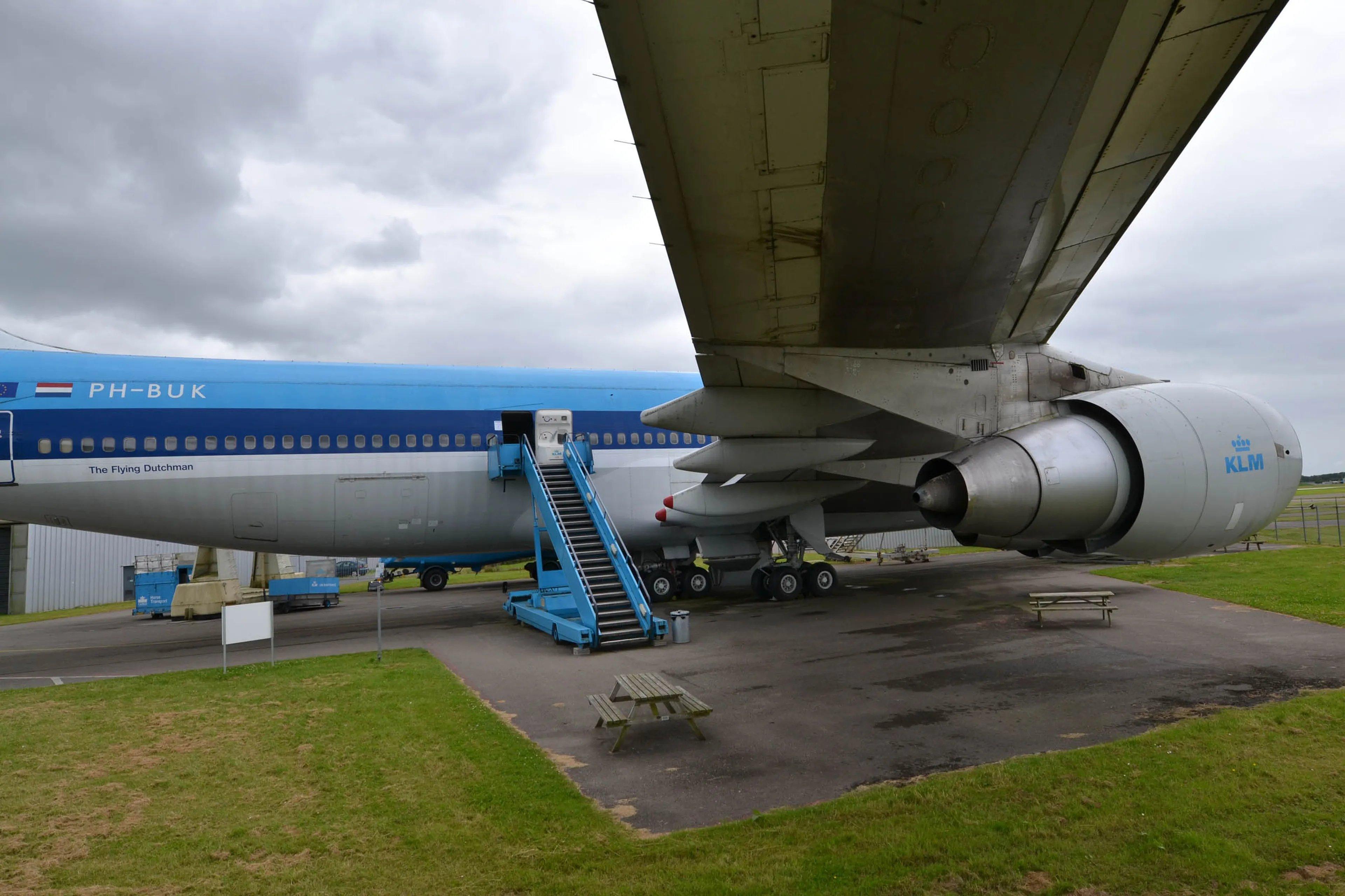 KLM 보잉 747 내부 및 외부