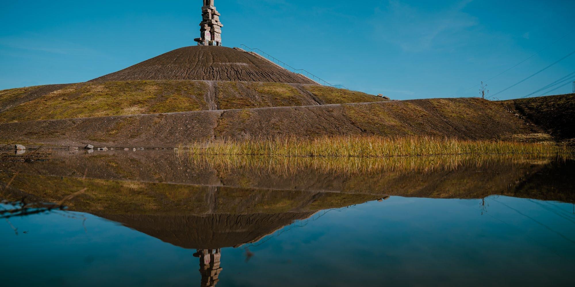 나선형 산책로 중간 지점