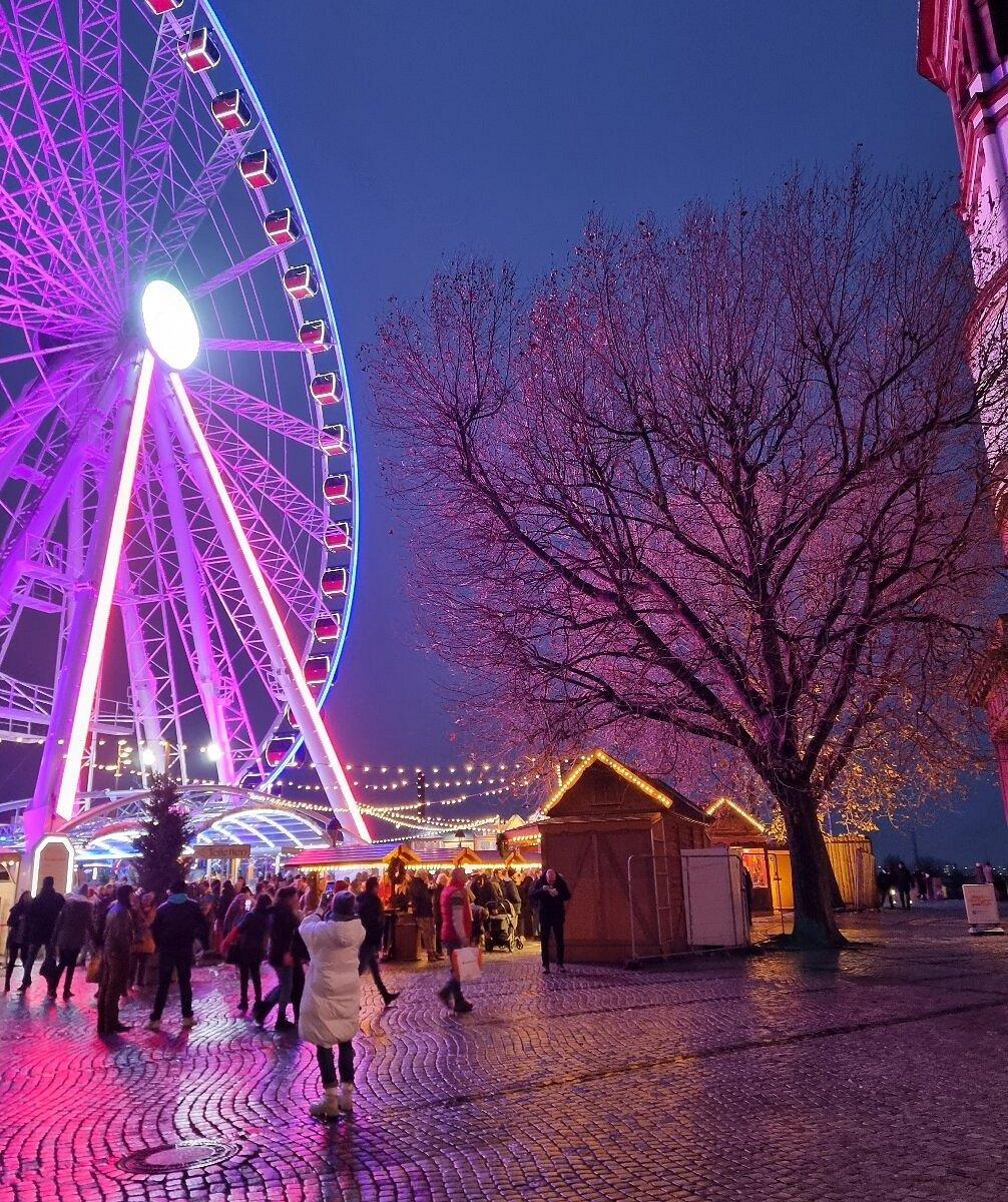 라인강변 마켓의 대관람차 앞