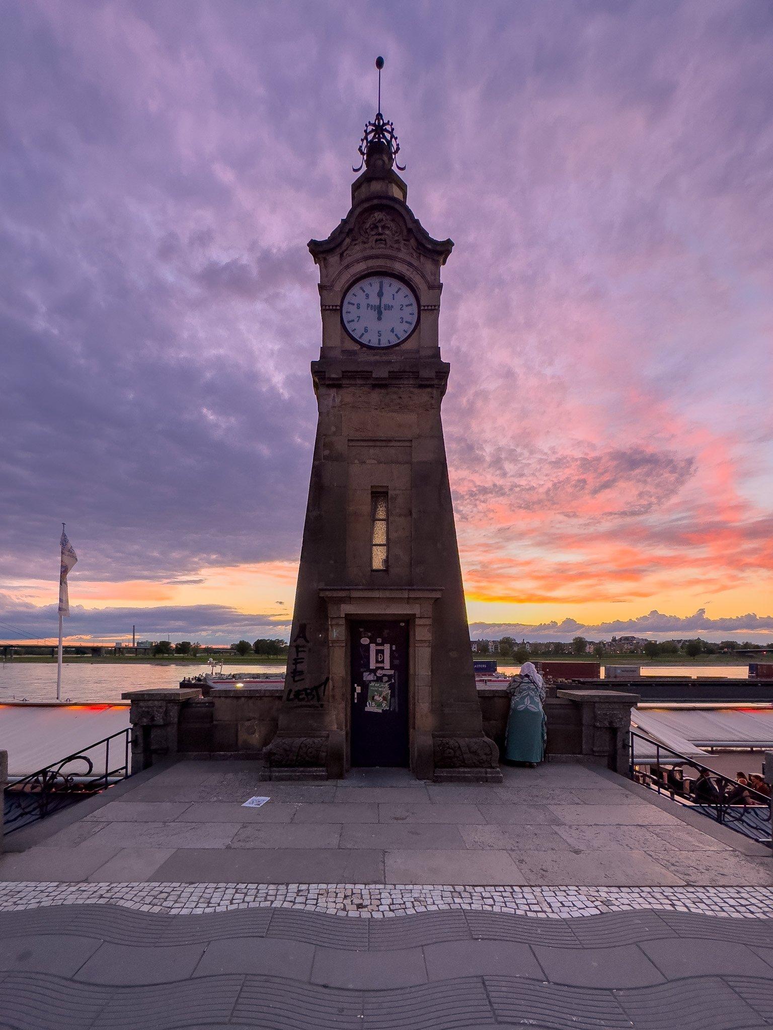 일몰 또는 야경 배경