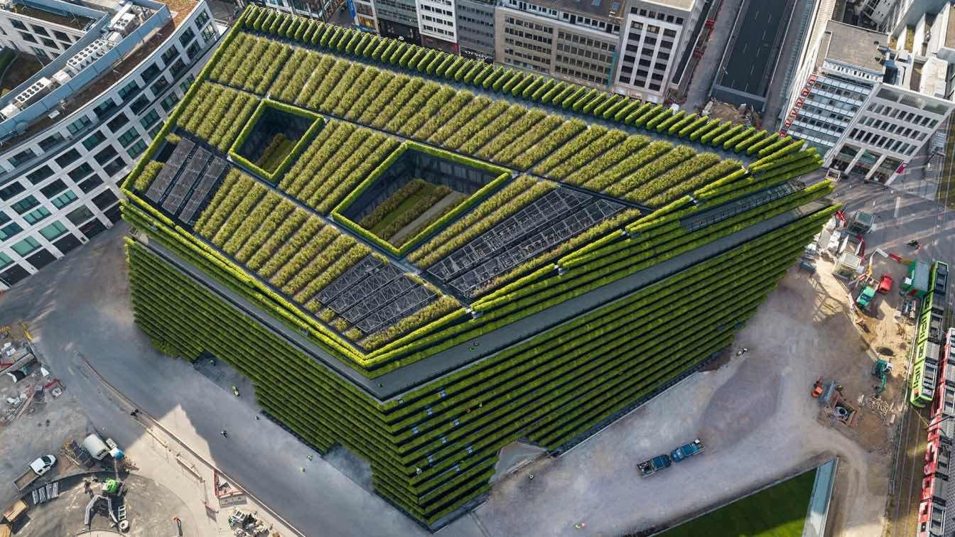 녹색 외관 정면