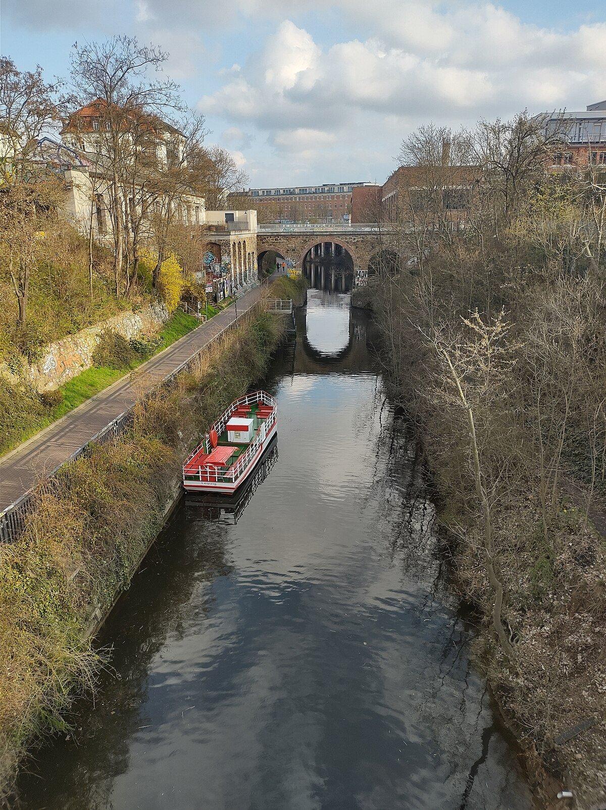 다양한 운하 다리 위