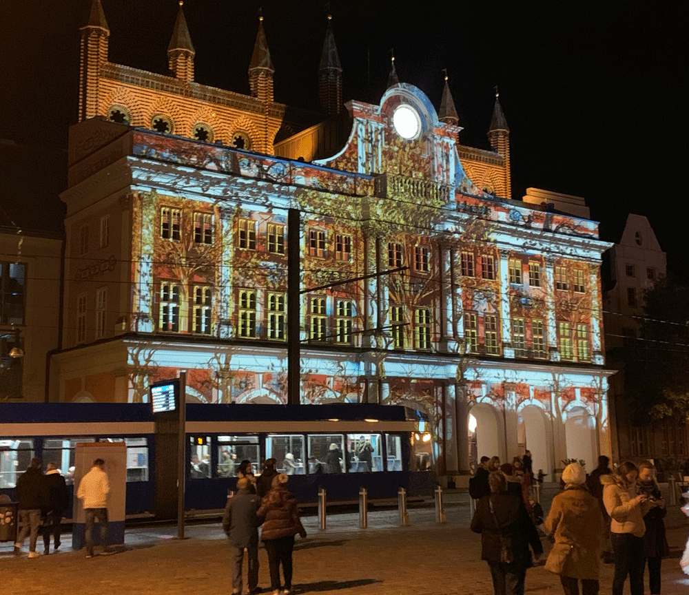 로스토크 빛 주간의 크뢰펠리너 거리