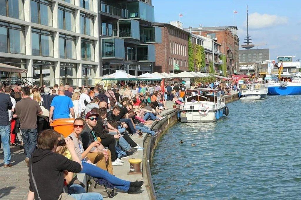 뮌스터 하펜페스트 축제 현장