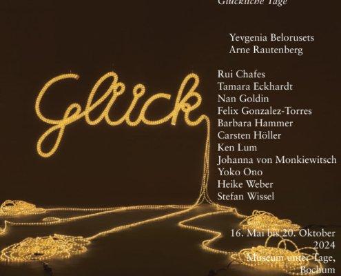 Glückliche Tage 전시 포스터