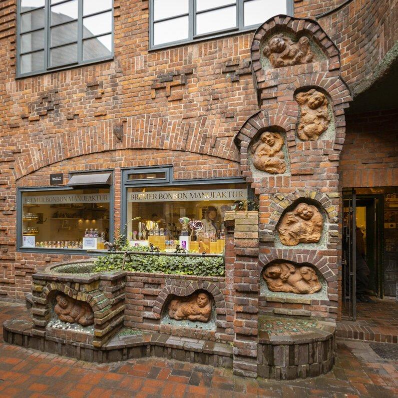 분수와 뵈트허 거리 배경