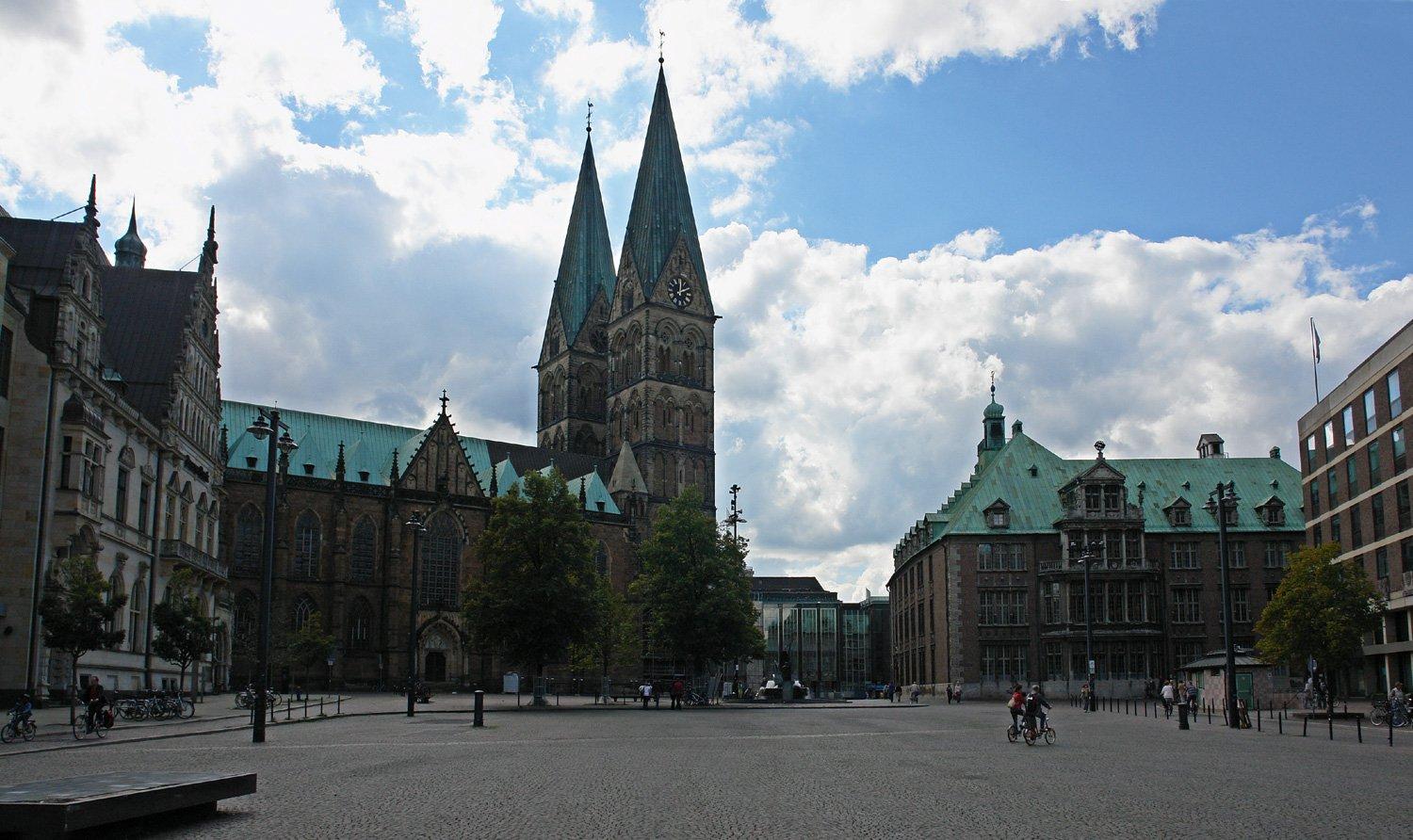 슈푹슈타인과 브레멘 대성당/돔스호프 광장 배경