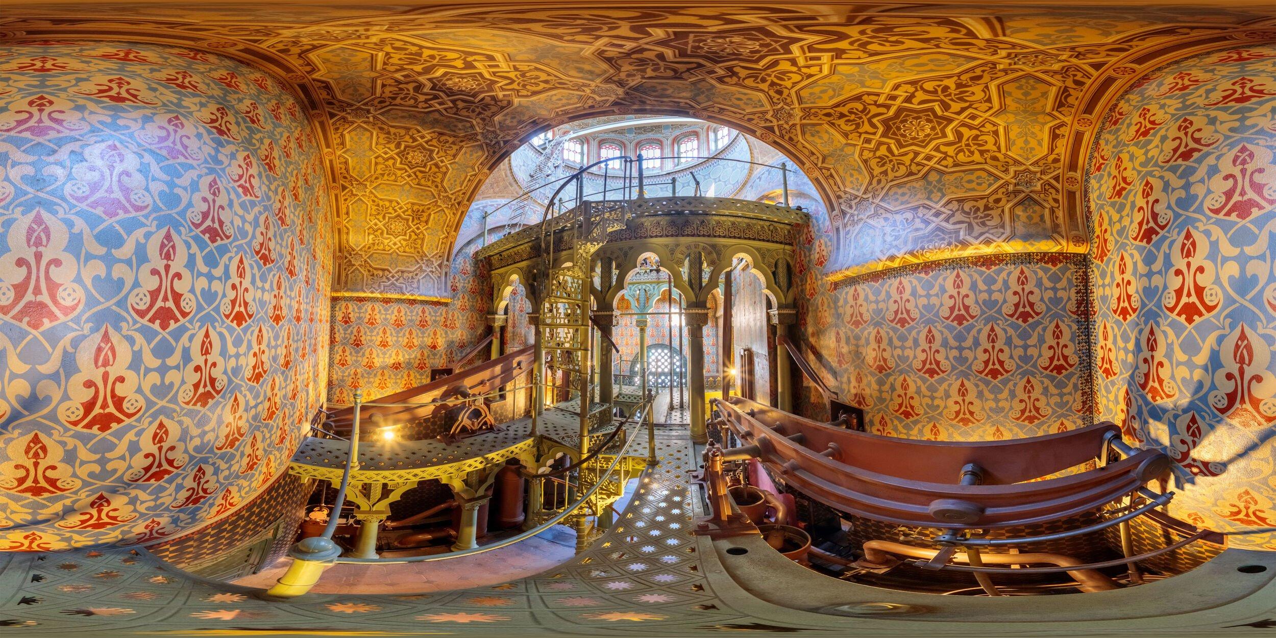 내부 증기기관 전시 공간