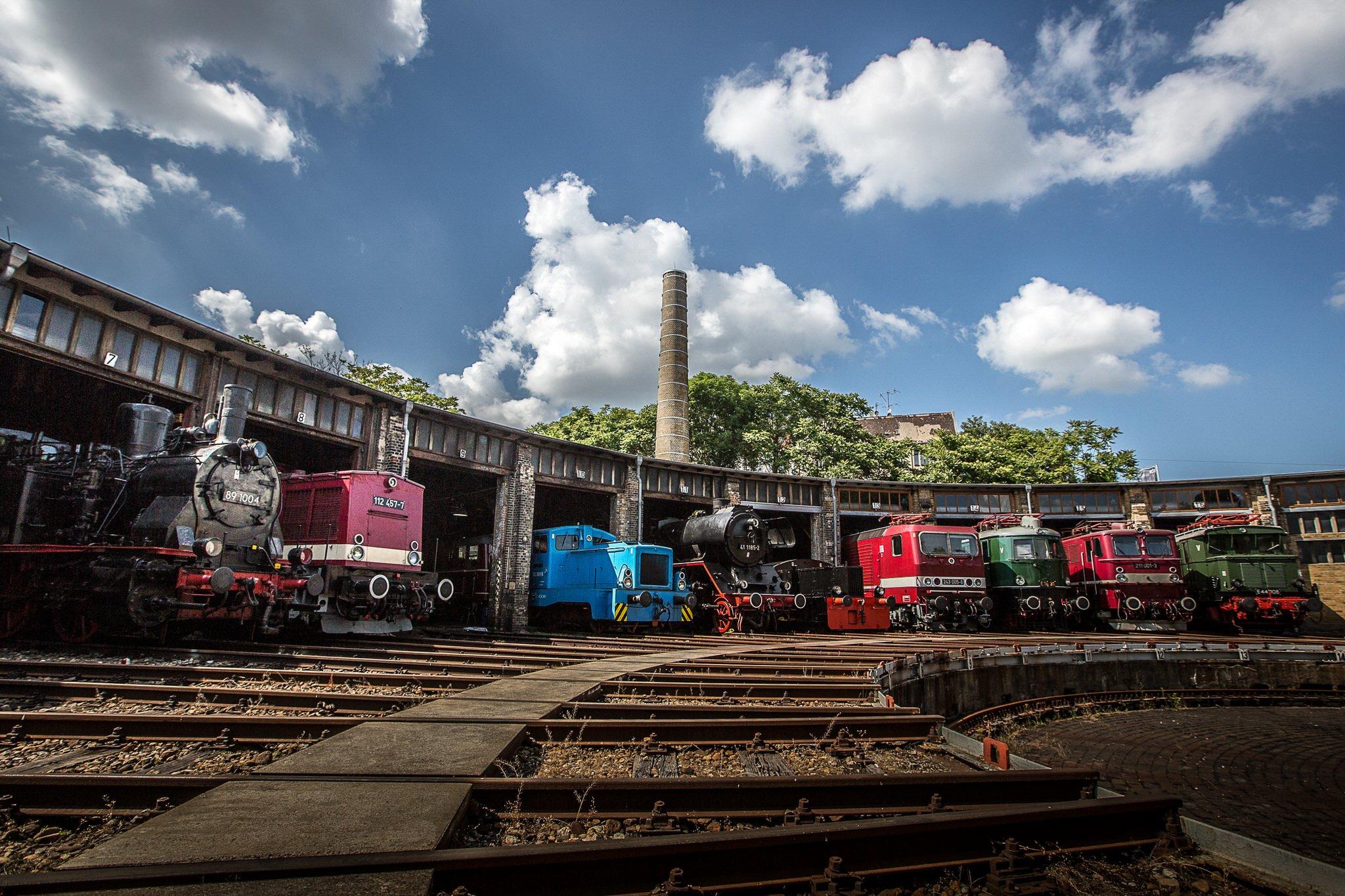 회전 작업대 (Drehscheibe) 위 또는 주변