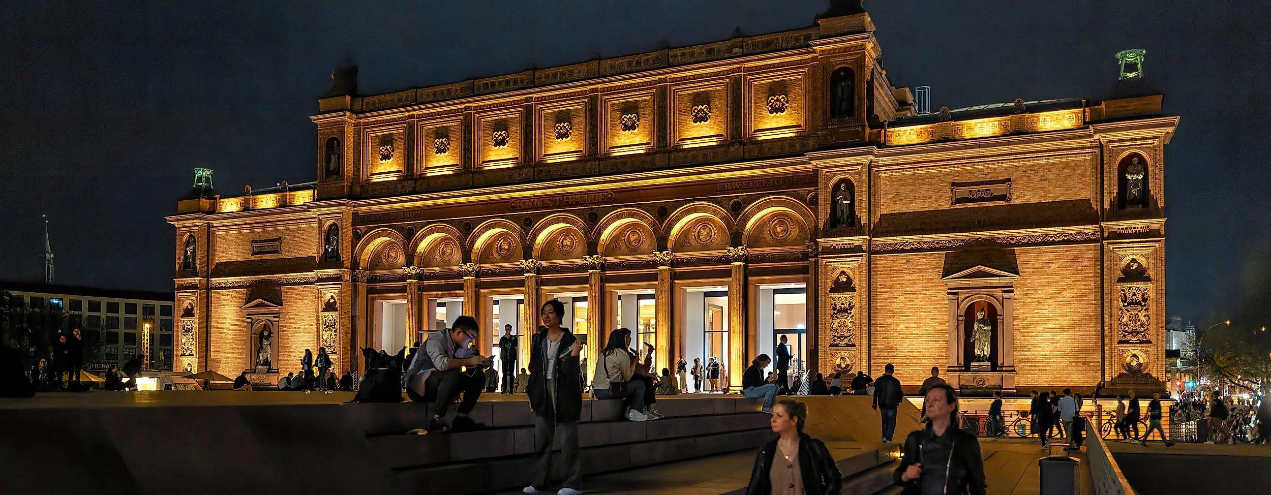 함부르크 박물관의 밤 행사 포스터 또는 현장 모습