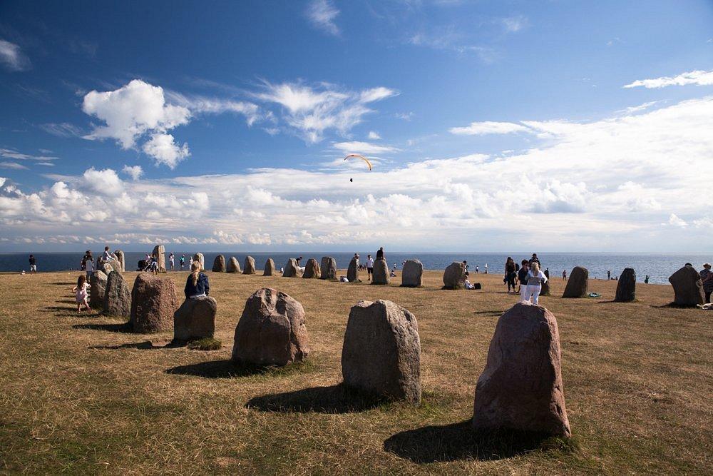 선수(船首) 또는 선미(船尾)에서 전체 유적 촬영