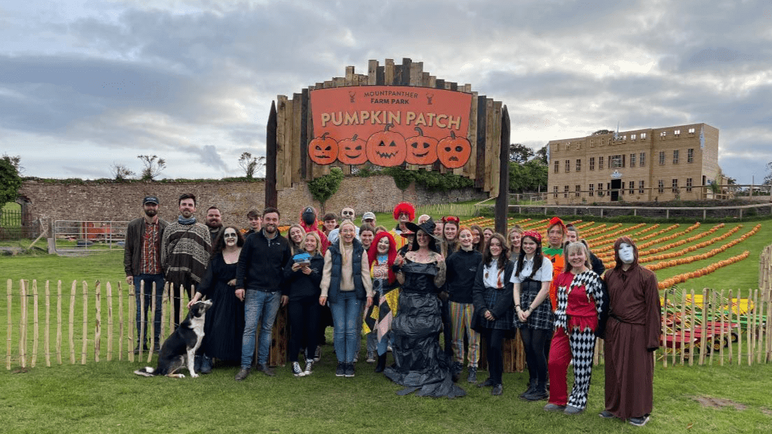 할로윈 호박과 장식