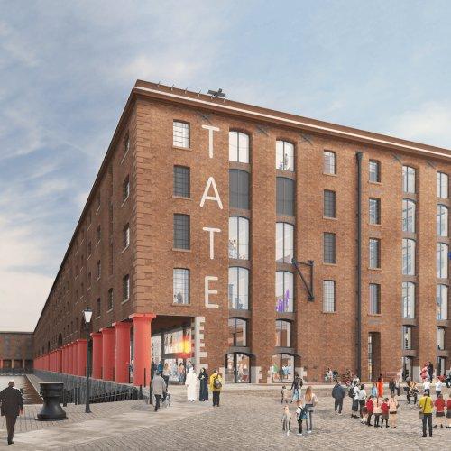 앨버트 독을 배경으로 한 갤러리 외관