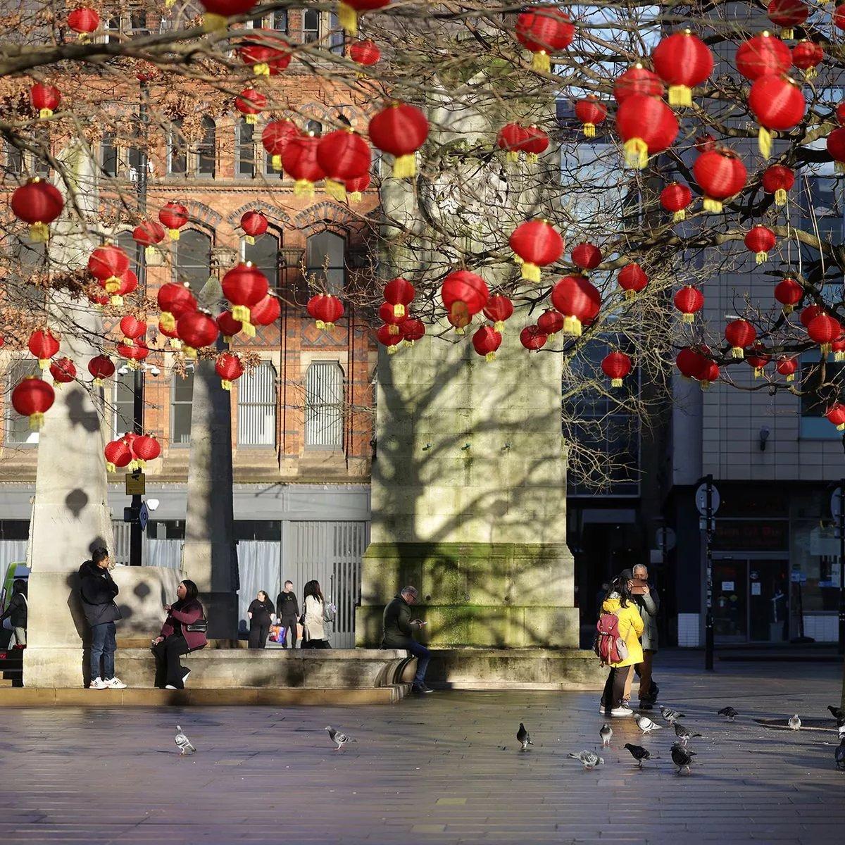 세인트 피터스 광장 춘절 장식