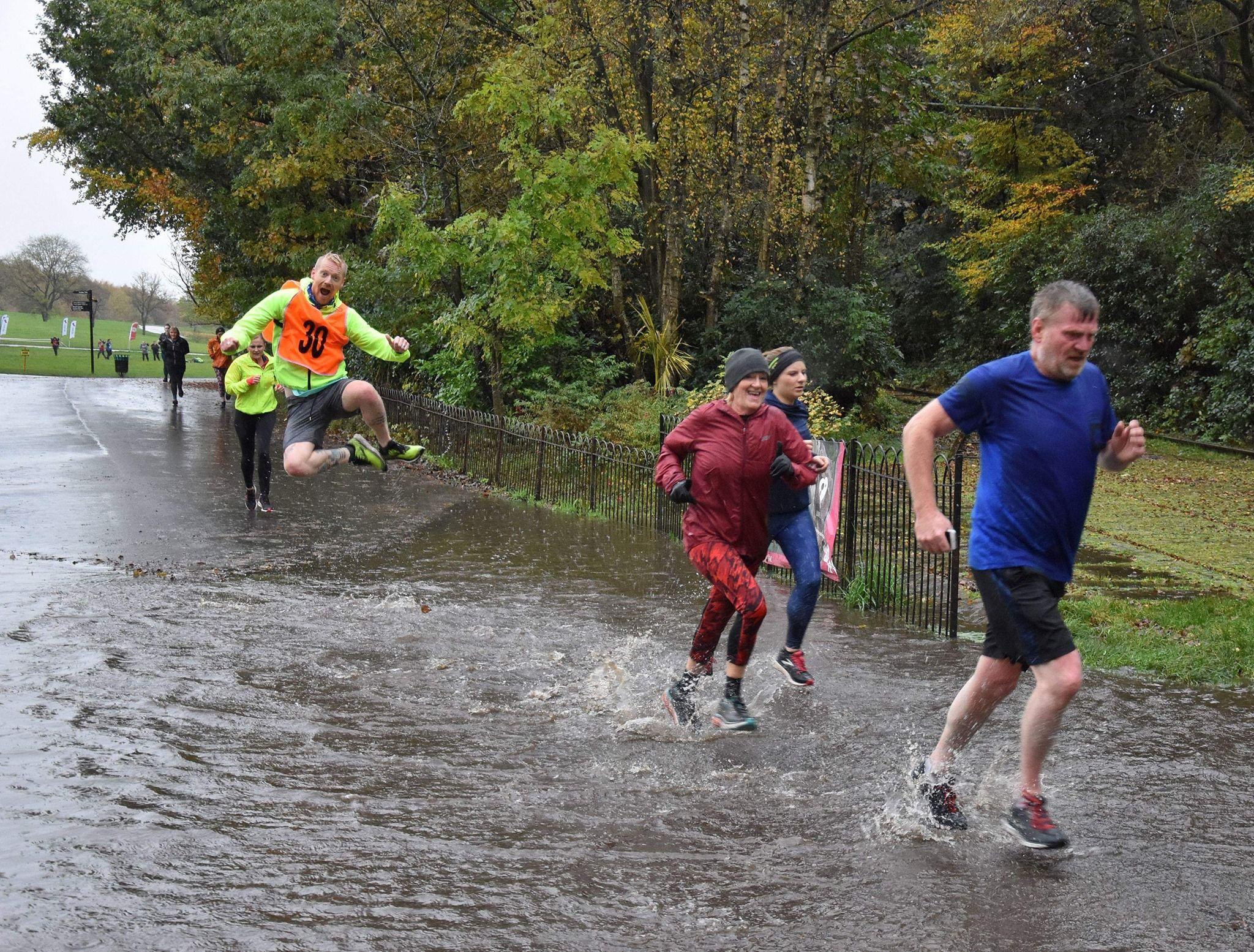 히턴 파크런 참가자들