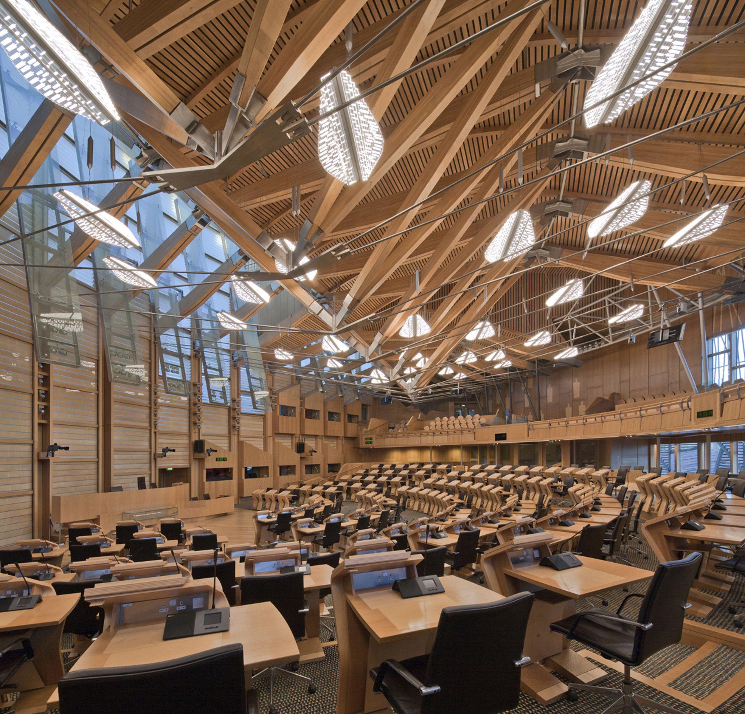 토론장(Debating Chamber) 내부 (비회기 시)