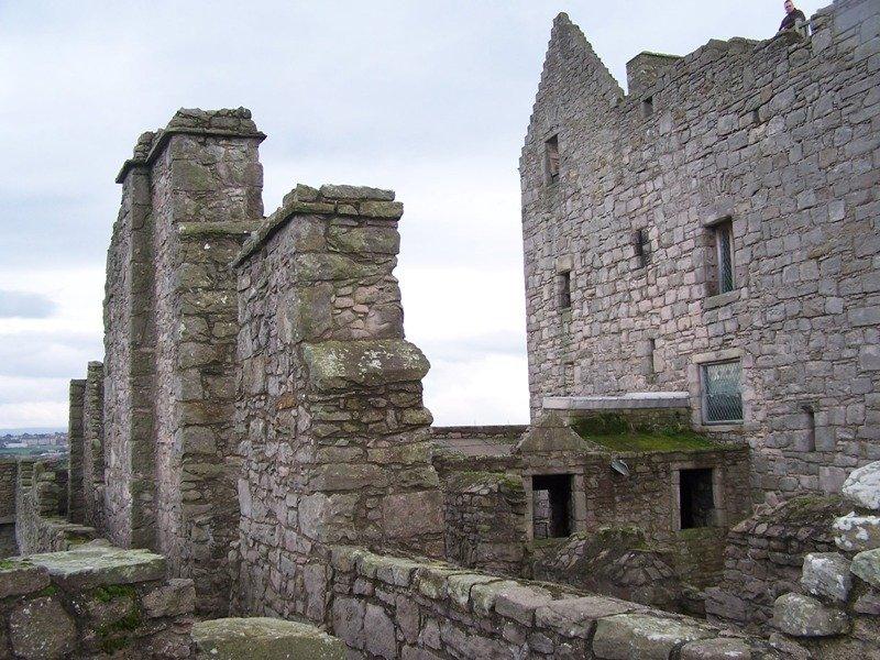 성곽 꼭대기 (타워 하우스 지붕 또는 성벽 위)