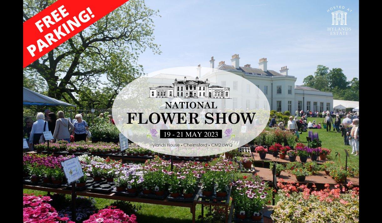 국립 플라워 쇼의 화려한 꽃 전시