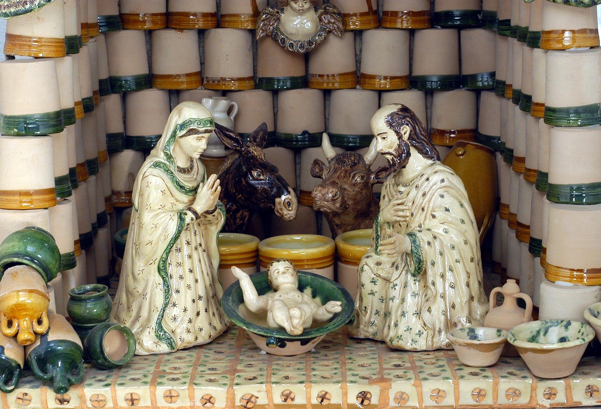 그로탈리에 도자기 전시회 포스터 또는 전경