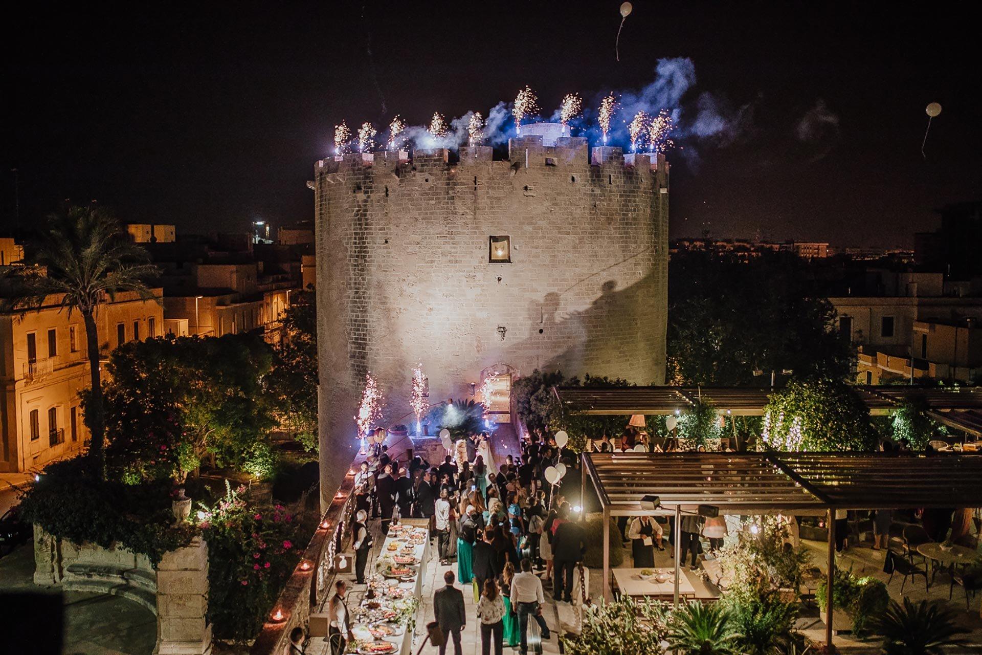 중세 타워 외부