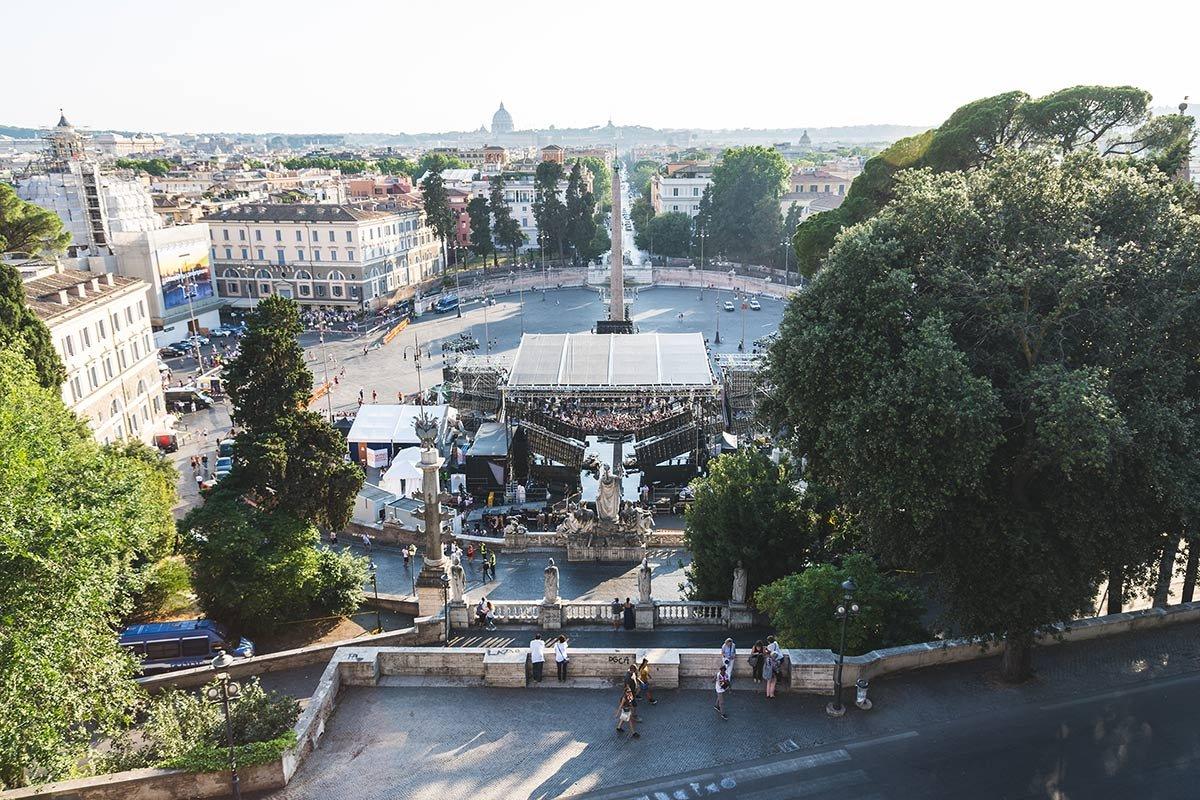 보르게세 공원으로 이어지는 산책로