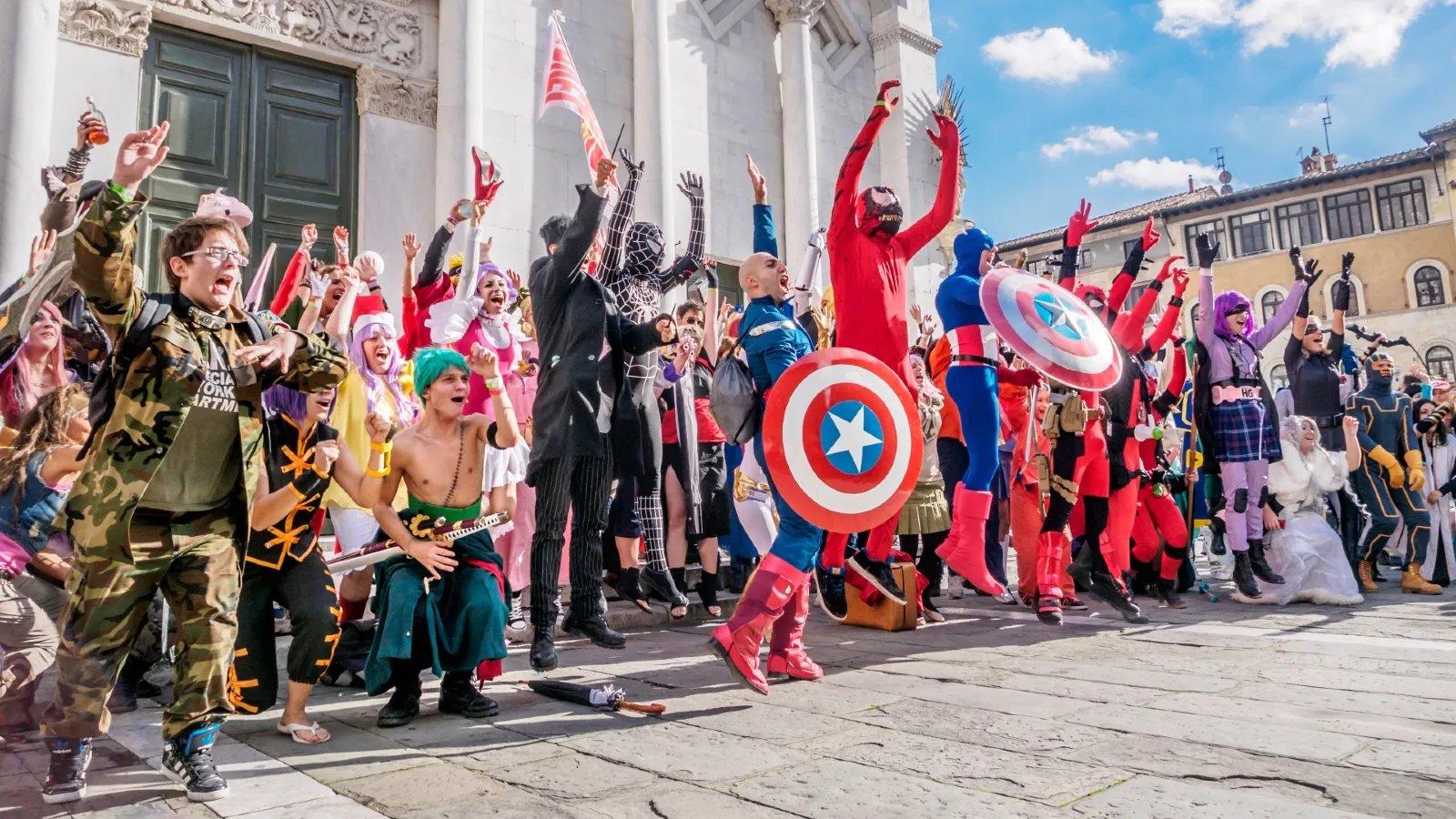 루카 코믹스 앤 게임즈 축제 현장