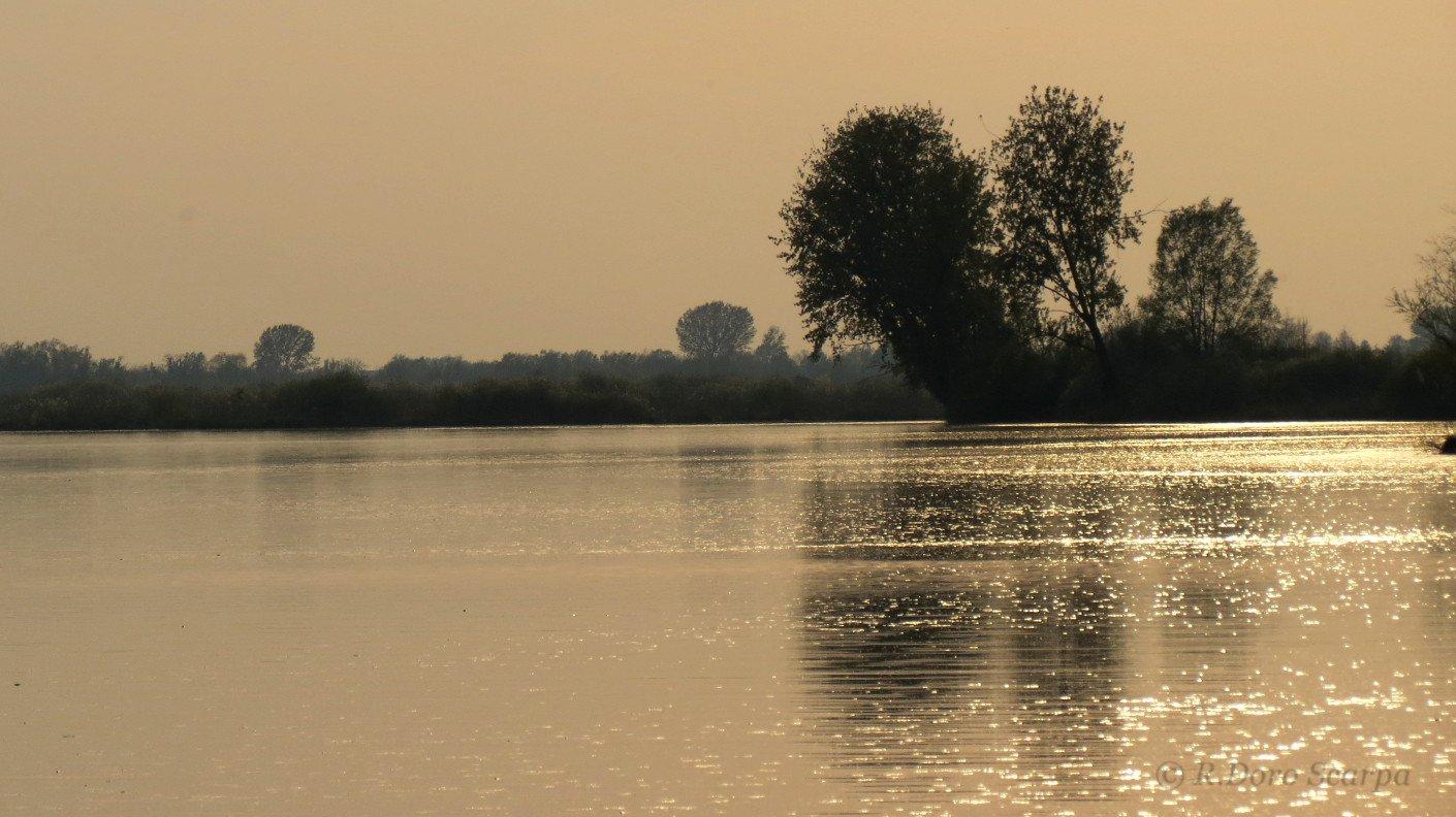 민치오 강변 (특히 일몰 시)