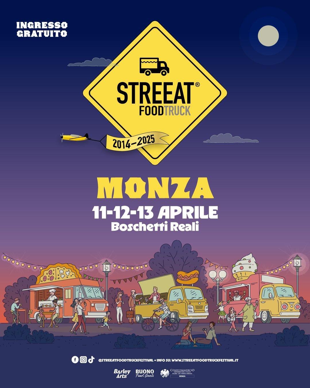 몬차 공원에서 열리는 푸드 트럭 페스티벌