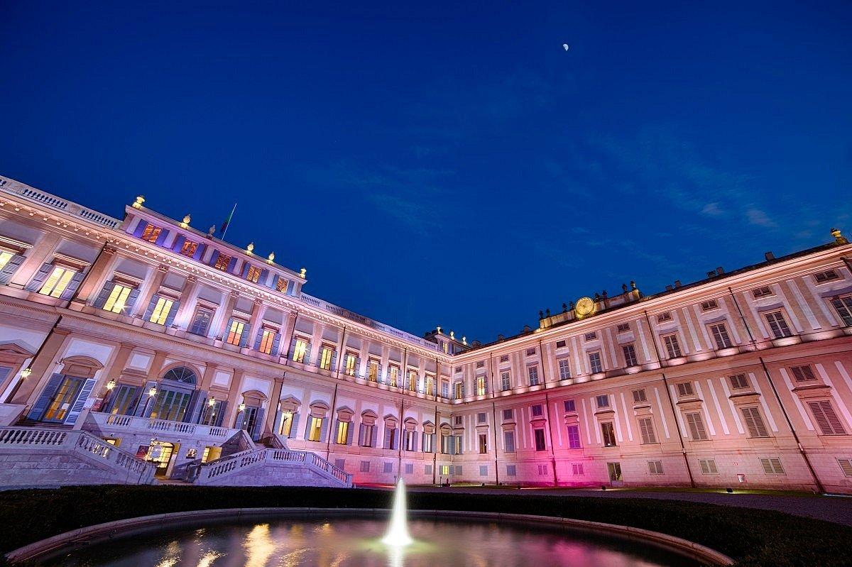 빌라 레알레(왕궁) 앞 분수대