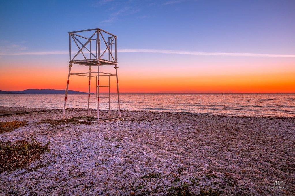 해변 전체 풍경