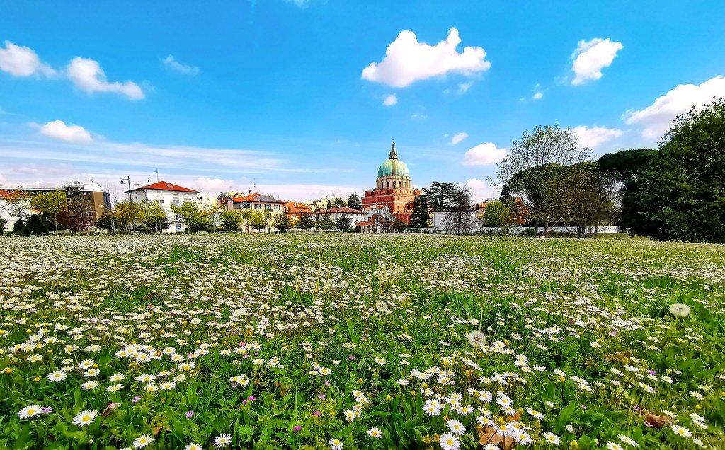 교회가 보이는 공원 남쪽