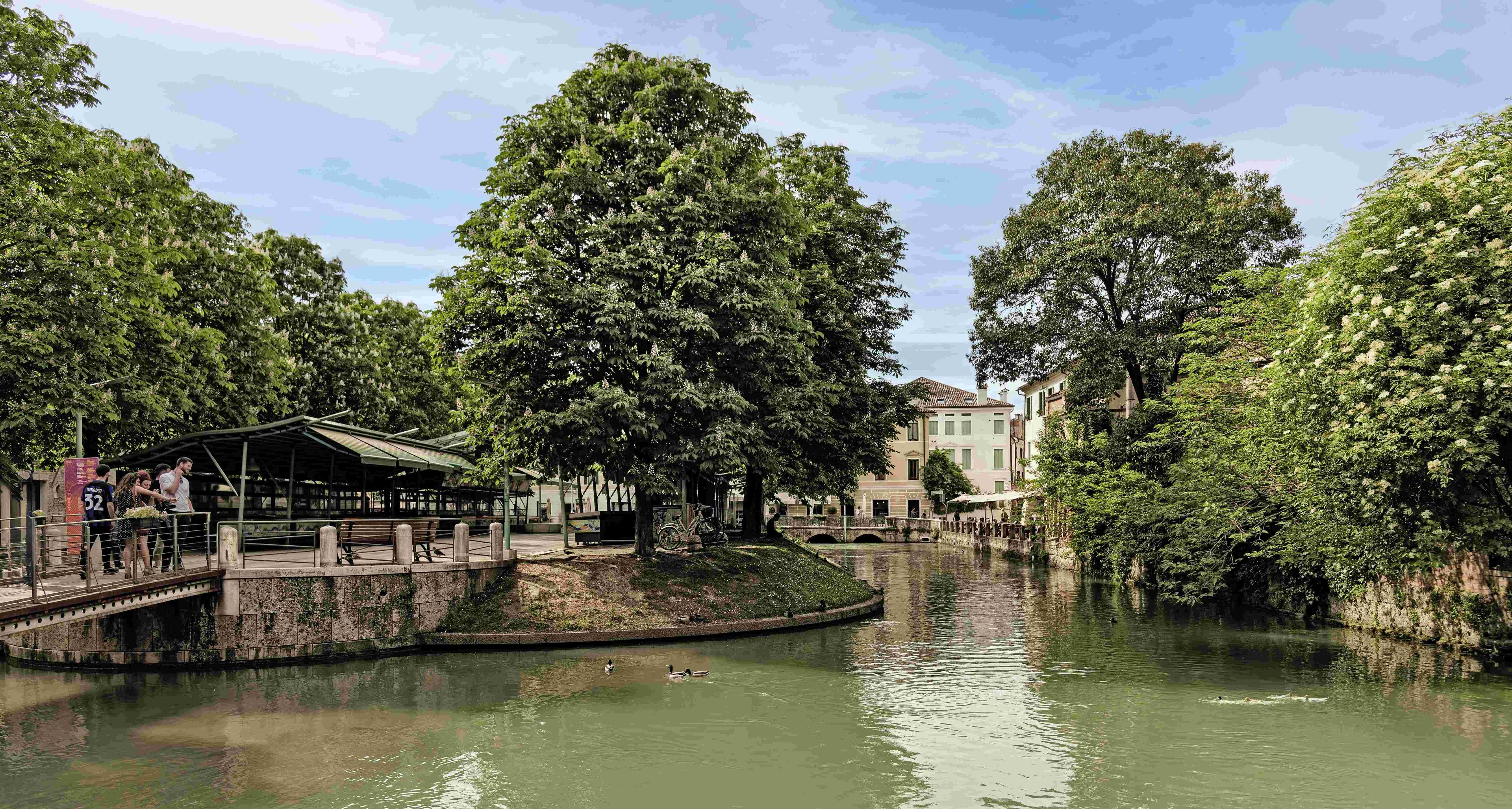 비콜로 델 몰리네토(Vicolo del Molinetto)에서 바라보는 페쉐리아 섬