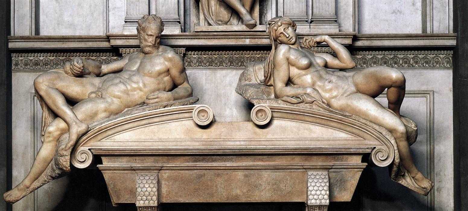 신 성구실 로렌초 공작 무덤 앞