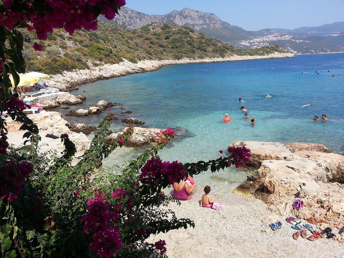 해변과 만의 전경 포인트