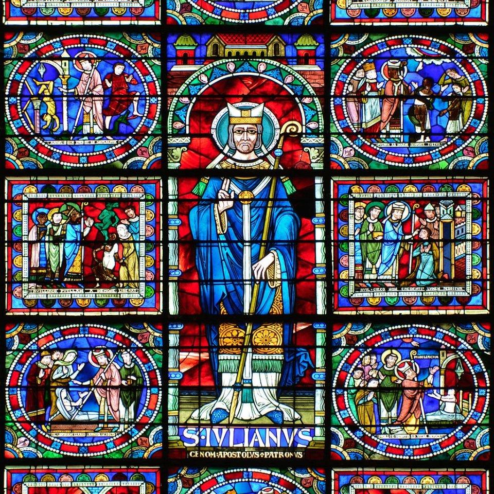 내부 스테인드글라스 창가