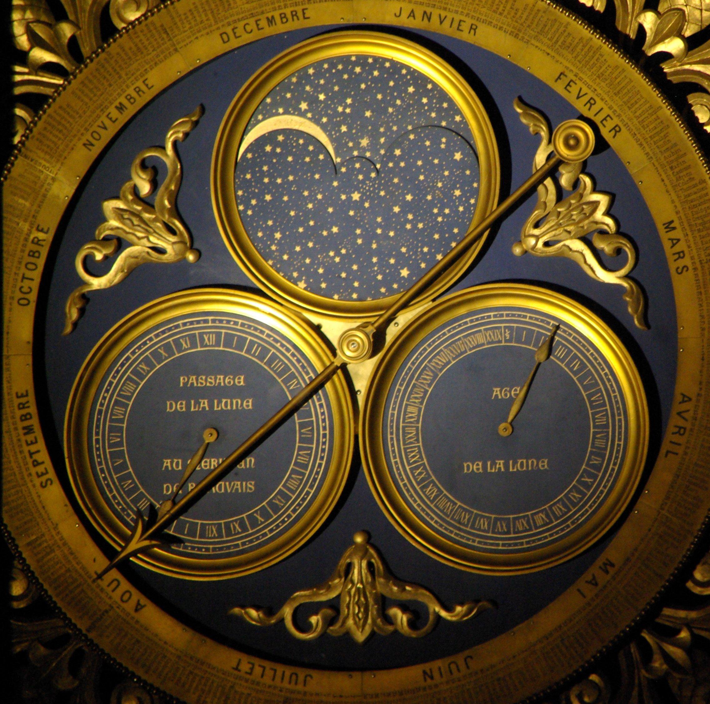 천문 시계 (근접 촬영)