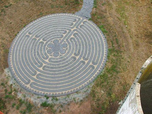 바닥 미로(Labyrinth) 전체 조망