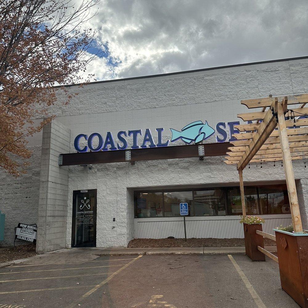 해변가 시장 전경