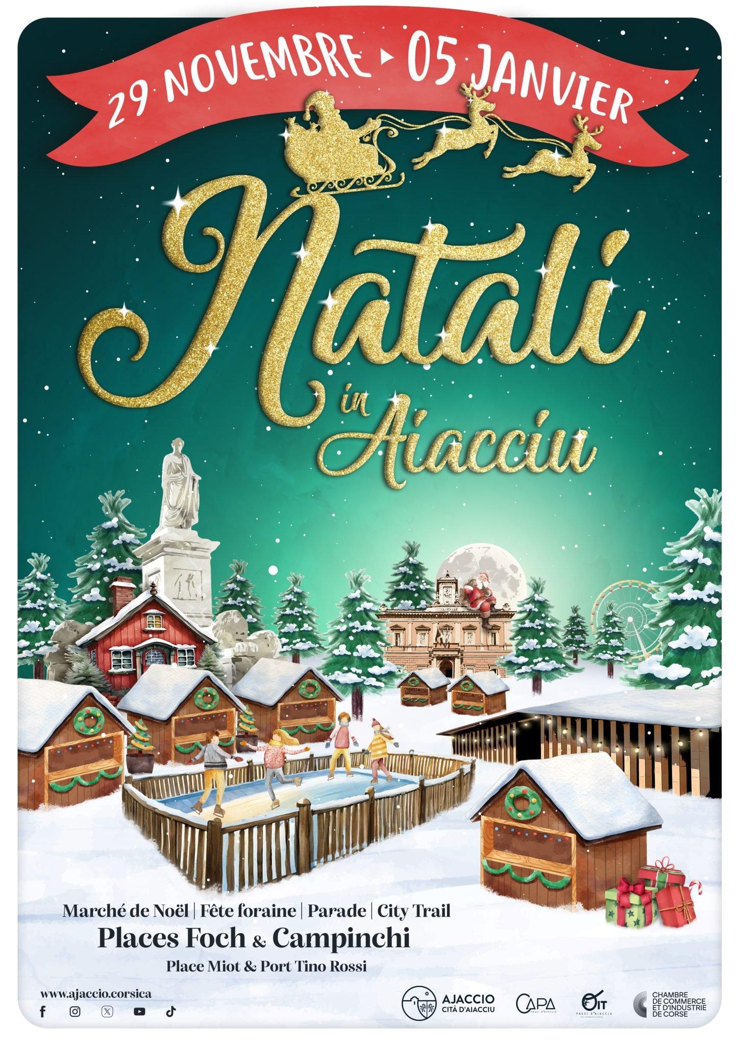 드골 광장의 크리스마스 마켓 풍경