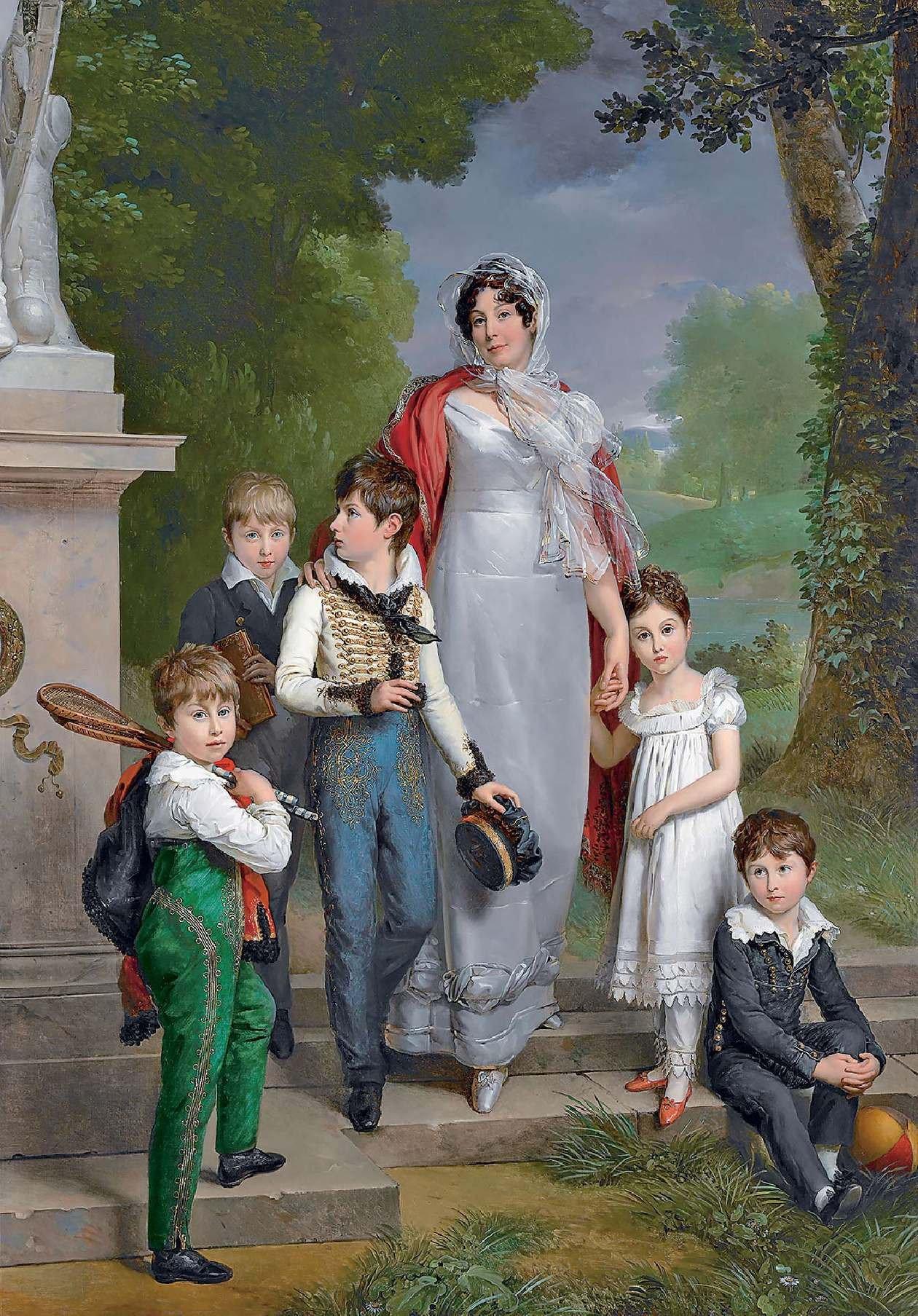 보나파르트 가문의 초상화 앞