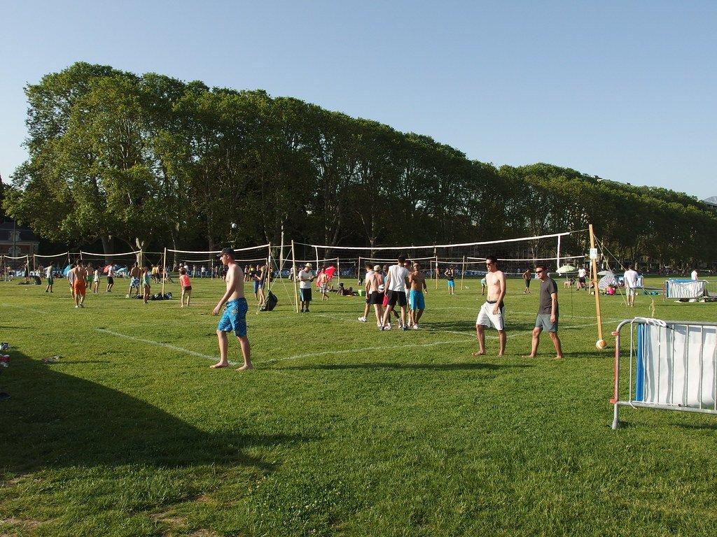 안시 배구 토너먼트 경기 모습