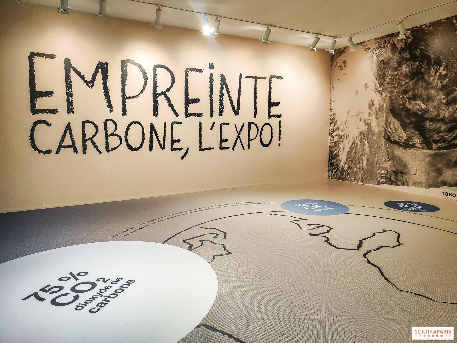 탄소 발자국 특별 전시 포스터 또는 전시장면