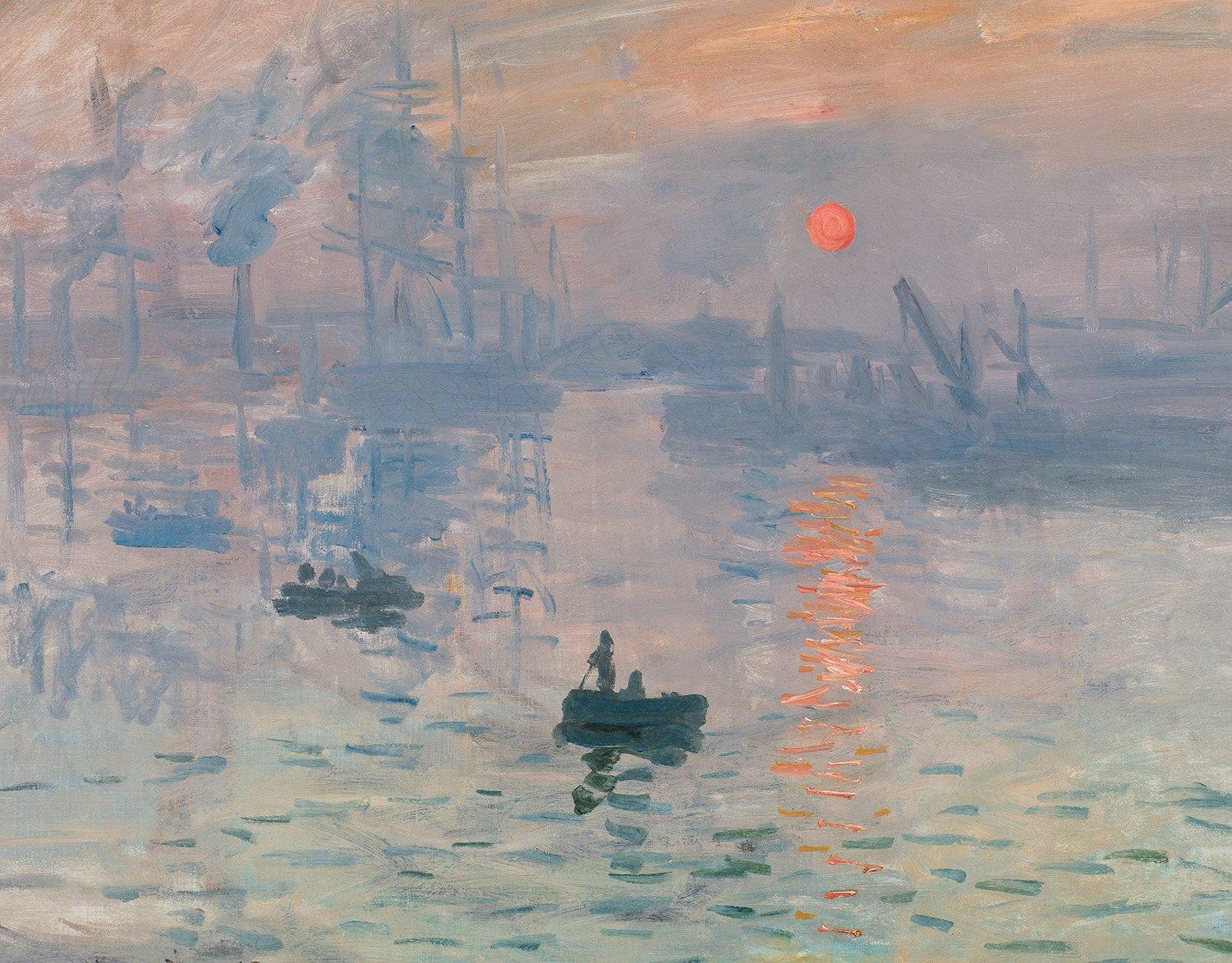 모네의 '인상, 해돋이' 앞