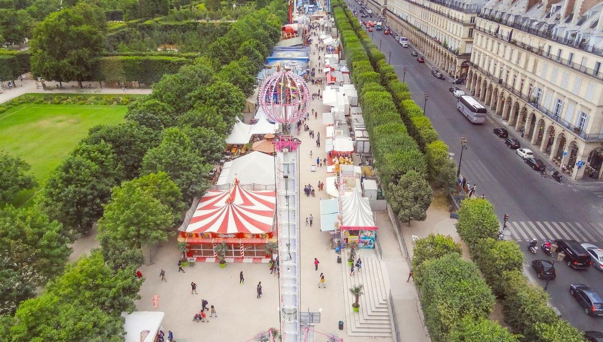 튈르리 정원 여름 축제 대관람차