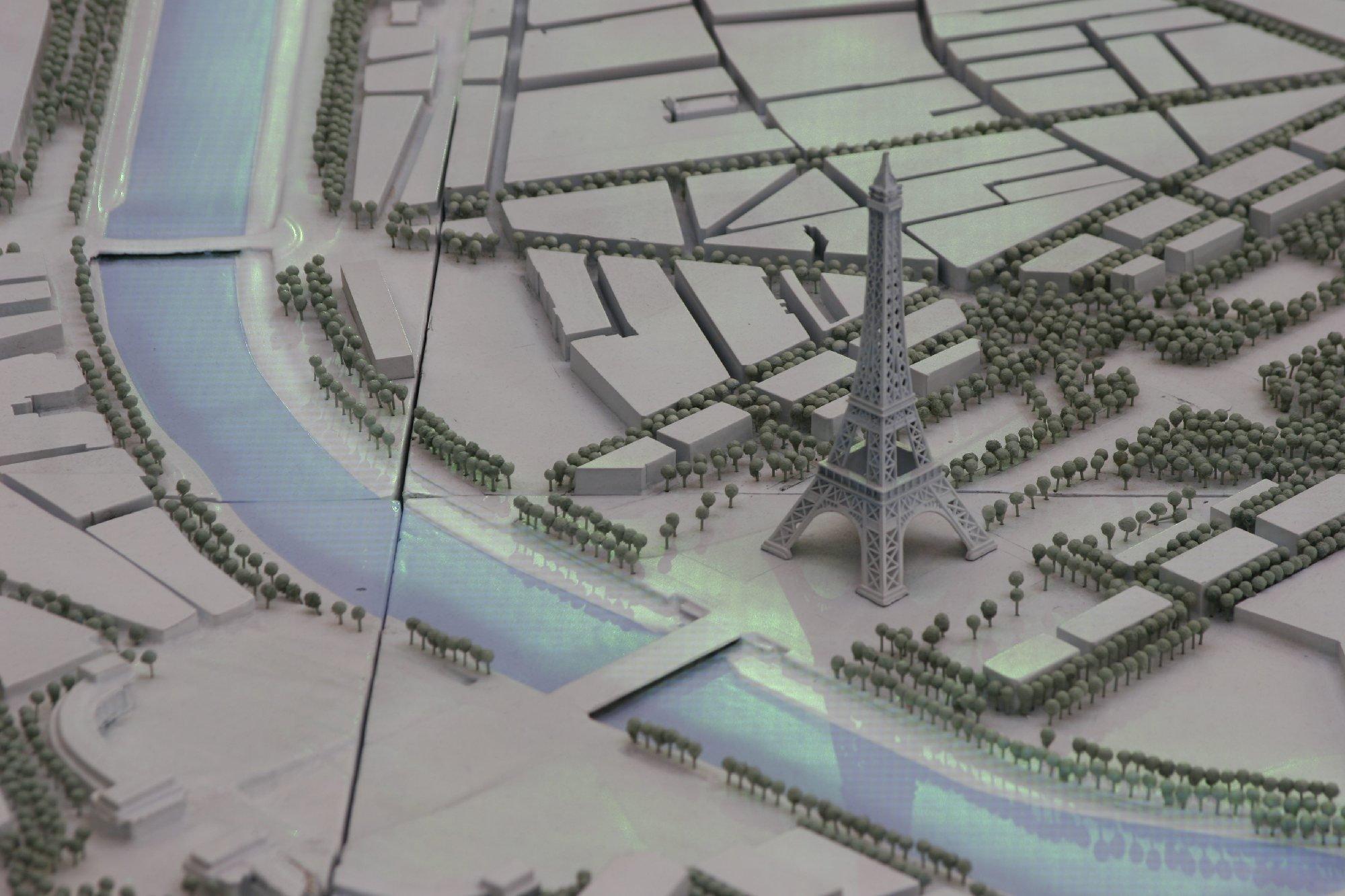 파리 전체 모형 지도