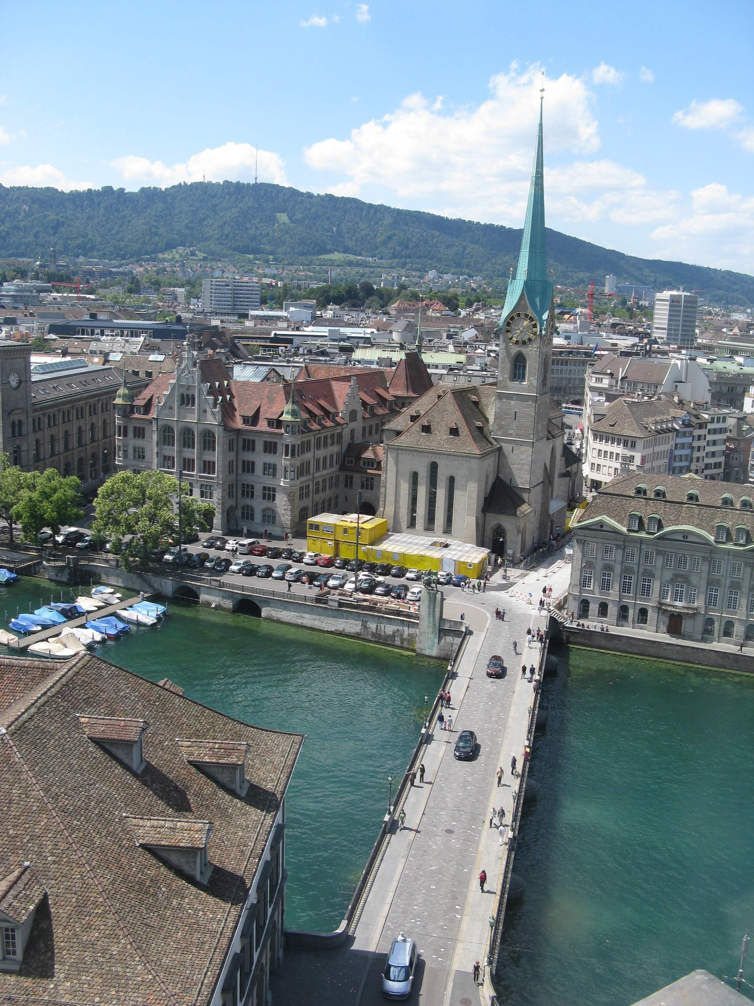 그로스뮌스터 탑 정상