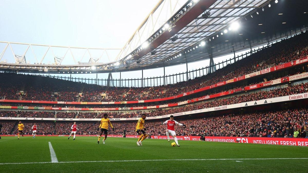 에미레이트 스타디움에서 열린 브라질 국가대표팀 경기